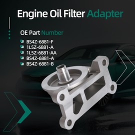 Riyhch Engine Oil Filter Adapter fit for Focus for Edge for C-Max for EcoSport 2001-2022, Replace BS4Z-6881-F 1L5Z-6881-A 1L5Z-6881-AA BS4Z-6881-A BS4Z-6881-B