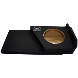 American Sound Connection Compatible with 2014-2018 GMC Sierra Double Cab Truck Single 10" Sub Box Subwoofer Enclosure