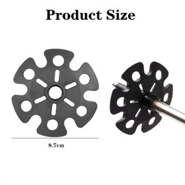 6 PCS Trekking Pole Snow Baskets Snow Ski Mud Basket Pole Tip Removable Mud Ski Basket Hiking Accessories Pole Tip Replacement Accessory For Outdoor Hiking
