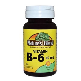 Vitamin B6 50 mg 100 Tabs By Nature's Blend