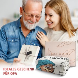 Juratar Geschenke für Opa, Personalisierte Decke Opa Geschenk Geburtstag, Vatertagsgeschenk für Opa, Super Weiche Decke aus Flanell 62 * 52 Zoll