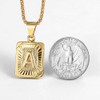Trendsmax Initial Letter Pendant Necklace for Mens Womens Gold Plated