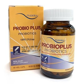 프로바이오플러스 100억 CFU 유산균 (60일분) 프로바이오틱스 1일1캡슐 ProBioPlus 10 Billion CFU Probiotics (60-Day Supply) 1 Capsule Per Day