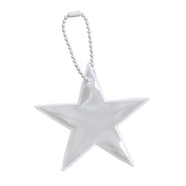 Glimmis Keychain, Grimmis Superstar, White, WH, Scandinavian Reflector, Reflective Key Holder, Retroreflective Material, Approx. 3.0 x 3.1 inches (7.5 x 7.8 cm)