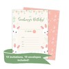 Bunny Rabbit Style 2 Happy Birthday Invitations Invite Cards (10