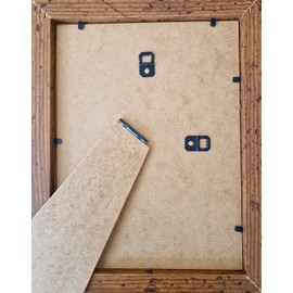 Aryllis A4 Photo Frame, Rustic Brown, U.K. Manufactured, Free-Standing and Wall Hanging Picture Frame with Perspex Front