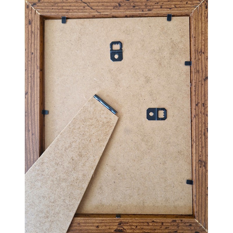 Aryllis A4 Photo Frame, Rustic Brown, U.K. Manufactured, Free-Standing and