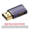 xiwai HDMI 8K macho a HDMI 2.1 hembra plano horizontal