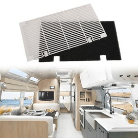 G-PLUS Polar White Ducted Duo-Therm Air Grille Compatible with Dometic 3104928.019 RV AC Grill with Filter Pad