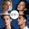 Moissanite Stud Earrings Women Men：Silver Hypoallergenic Screw Back Earrings Brilliant