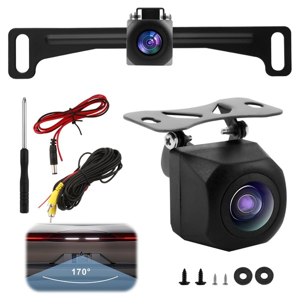 TNJPSEK AHD 720P Metal Backup Camera Kit, Car Rear View