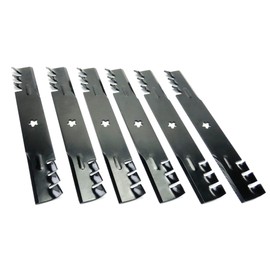 MowerPartsGroup (6) Aftermarket Toothed Mulching Blades for Husqvarna 52" 574870801-575240701