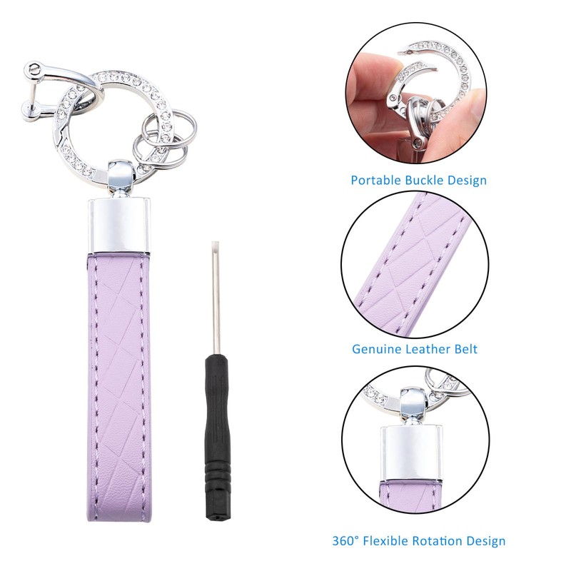 Flensent Key Fob Cover with Keychain for Acura MDX RDX