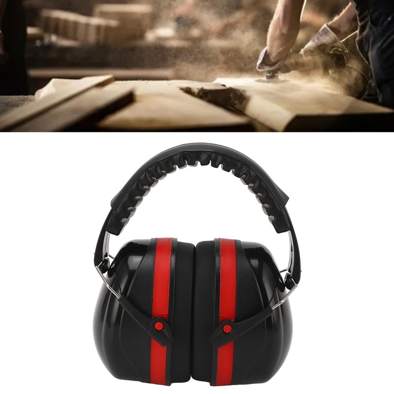 Industrial Earmuffs Noise Blocking Hearing Protection Size Adjustable Folding Ear