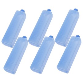 Gatuida 6pcs Reusable Ice Cooling Packs Compact Freezer Blocks for Air Cooler Fans Lightweight Water Refillable Ice Packs for Portable Cooling and Travel Use