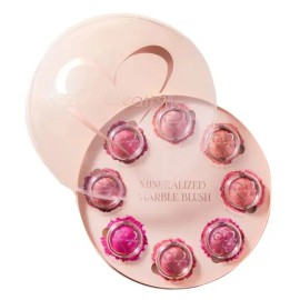 Beauty Creations - Pr Box Rubor Mineral Compacto Marmoleado - Colección Completa Con 8 Tonos, Acabado Radiante Y Color Modulable