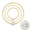 WUSJCOF 3 Sizes Round Embroidery Hoop Set, Cross Stitch Ring,