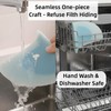 JCJCJC "Shark Fin" Bowl Scraper, Silicone Kitchen Scraper Tool