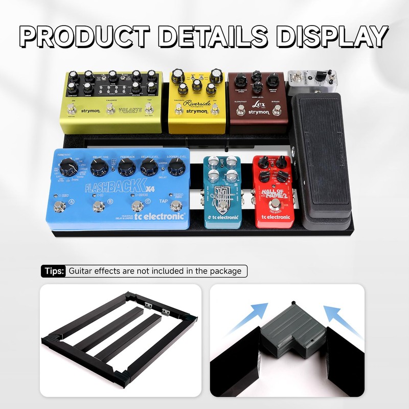 Ghost Fire Guitar Pedal Board Aluminum Alloy 1.76lb Super light