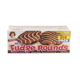 Little Debbie Individually Wrapped Fudge Rounds (12 count) BIG 24.10 Box - Pack of 3