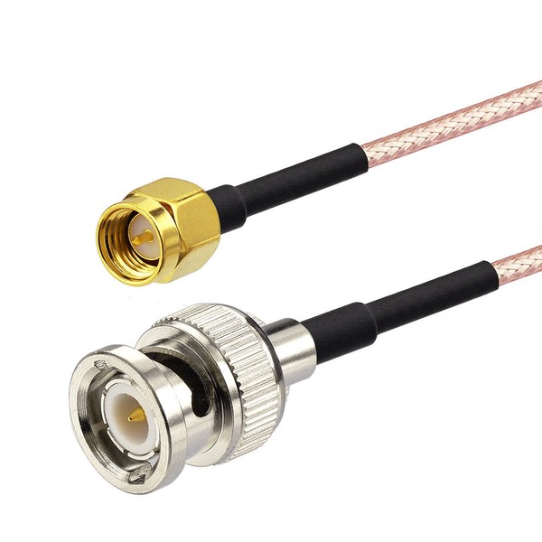 Bingfu SMA BNC Cable Kit SMA Male to BNC Male Cable + Adapter Kit SMA BNC Converter Extension Cable Coaxial Cable Antenna Cable RG316 15cm