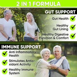 Complete Gut Health for Women and Men with Probiotic, Prebiotic, Postbiotic & Digestive Enzymes to Supports Digestive Lining Health,Digestion Health, Occasional Gas, and Discomfort.