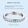 YL Eternity Ring 925 Sterling Silver 5A Cubic Zirconia Engagement
