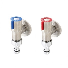Washing Machine Water Valve, Hose Connection for Washing Machine, Cold/Hot Water Faucet Water Valve for Washing Machine/Hot Water 2ea