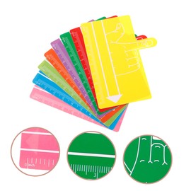 TEHAUX Boys and Girls Reading Guide Tool Dyslexia Reading Bookmarks Finger Spacers for Boys and Girls