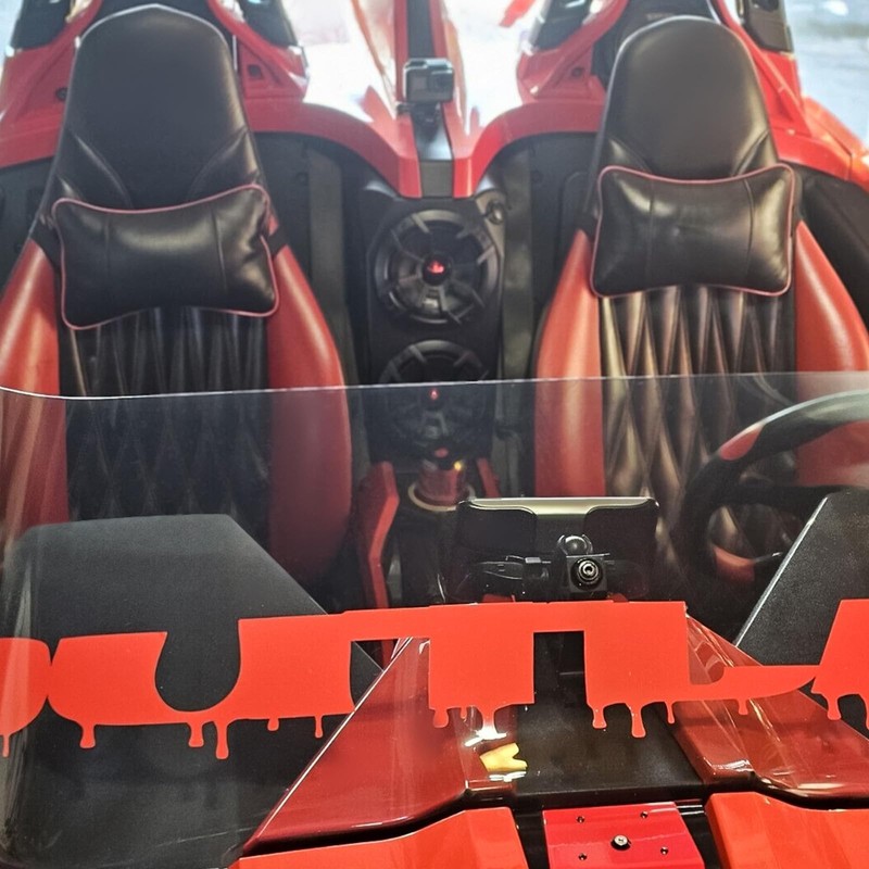 KUAFU Waterfall Speaker Pod Compatible with 2015-2019 Polaris Slingshot All