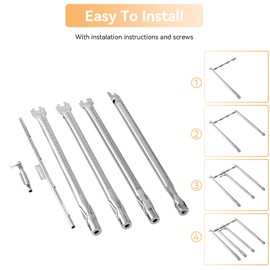 E330 spirit burners,69787 Grill Burner Tubes for Weber Spirit E-330 Spirit SP-335 Gas Grill,304 Stainless Steel 18 Inch Grill Burner for Weber Spirit 330/335 Series, 68948 65518 Replacement Parts