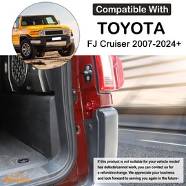 Car Tailgate Lock Buckle Replacement Compatible with Toyota FJ Cruiser 2007-2021 Tailgate Latch Stop Bumper Tailgate Door Lock Outer Buckle Striker Limiting Stopper Cushion Reduces Sinking Accessories