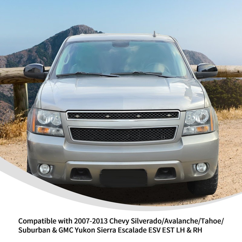 Linskip Driver and Passenger Side Mirror Covers for Chevy Avalanche