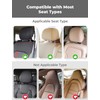 Oasser Car Seat Headrest Pillow, Detachable and Adjustable Double Sided