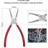 TOOLEAGUE Fuel Line Pliers Set 6Pcs, Hose Remover, 9" Fuel