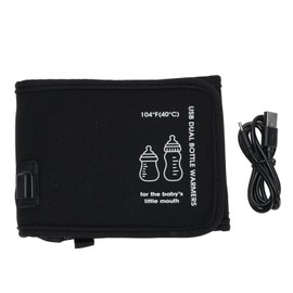 Funda Calentadora de Leche USB Portátil con Tecnología de Temperatura Constante para Bolsa Calentadora de Biberones, Tela Oxford, Ideal para Viajes