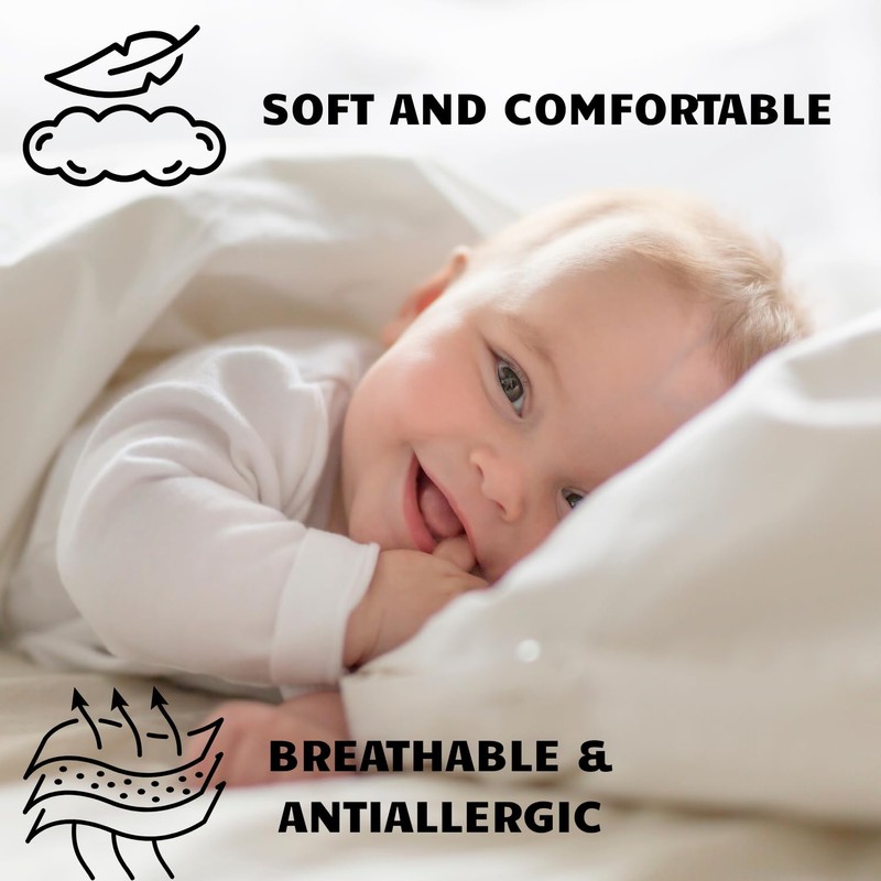 Reversible 2pcs Baby Bedding Set Duvet Cover + Pillowcase 120x90cm