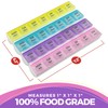 Weekly Pill Organizer - 4-Times-a-Day Pill Planner Pill Box Separates