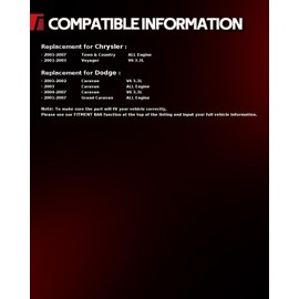 Torchbeam 78374 AC Compressor Clutch Kit Fit for Town & Country 2001-2007, Grand Caravan 2001-2004 2007, Grand Caravan 2005-2006 3.8L 3.3L, Caravan 2001-2002 2004-2007 3.3L, Voyager 2001-2003 3.3L