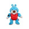GiGwi I'm Hero TPR Armor Rabbit Plush Dog Toy with