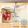 GAGALIFE Chrome Kitchen Faucet with Pull Down Sprayer - High