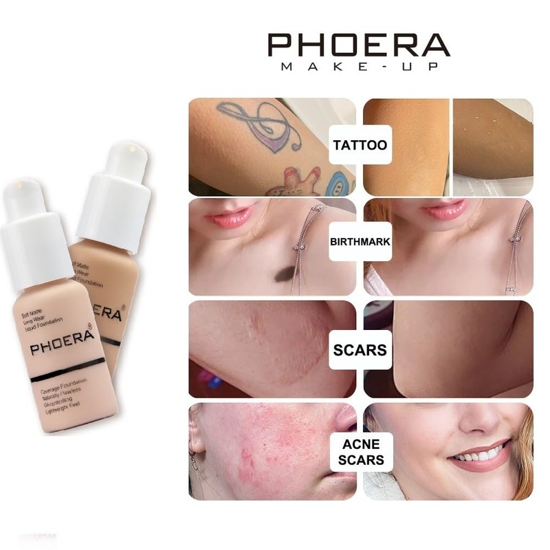 Aquapurity Phoera® Full Coverage Foundation Soft Matte Oil Control Concealer
