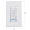 AC Standard Limited Function Wall Remote Control, Modern, Slim Design,