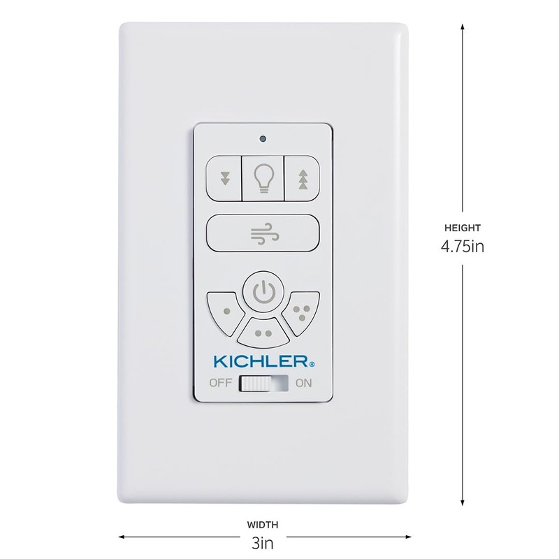 AC Standard Limited Function Wall Remote Control, Modern, Slim Design,