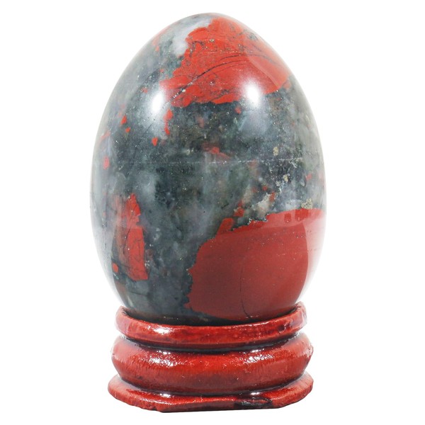 Fekuar Stone Egg Figurine, Polished Healing Crystal Easter Eggs Sphere