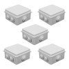 Pack 5 Cajas De Registro Estanca Conexiones Cctv Ip55
