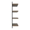 Unbranded Danya B. 4-Tier Floating Bracket Wall Shelf - Walnut