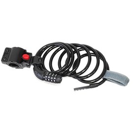 PALMY P-C8-180 License Set Coil Lock, Black