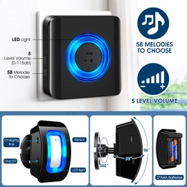 Passage Alarm Indoor Wireless Doorbell Motion Sensor Outdoor with Bell