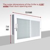Fits 12x6 Duct Opening | Steel Baseboard Air Supply Grille